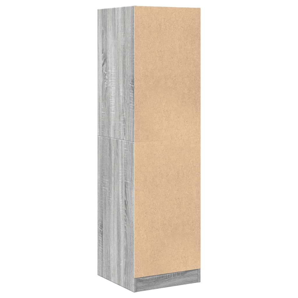 Szafka apteczna Sonoma szara materiał drewnopochodny, 40 x 41 x 144,5 cm, z 4 szufladami i dużą ilością miejsca do przechowywania, do salonu, sypialni, biura, kuchni, przedpokoju i łazienki