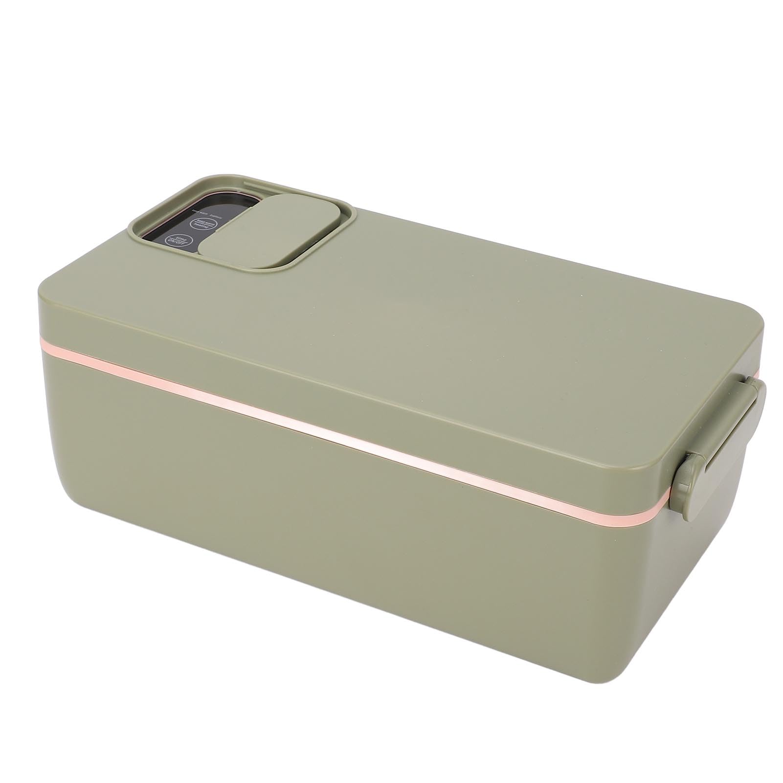 Lunch Box Elettrico Portapranzo Riscaldato in Acciaio Inossidabile 316 1L Cordless 3D Riscaldamento Concentrato Doppia Guarnizione 4000mAh Scaldavivande Portatile per Ufficio All'aperto