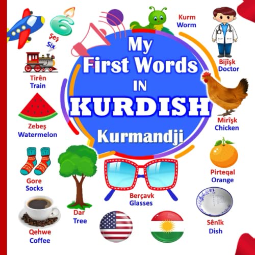 My first words in KURDISH (Kurmandji): Bilingual English-KURDISH (Kurmandji) illustrated dictionary for teaching the first words in KURDISH for your kids.