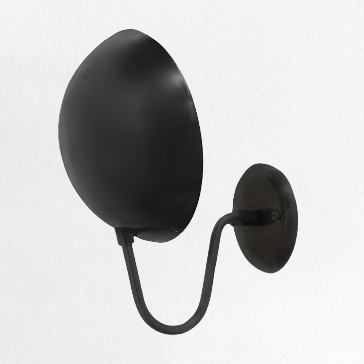Modern Metal Sconce, Aldorno Sconce, 10"" W x 10.5"" D x 13.5"" H (Black)
