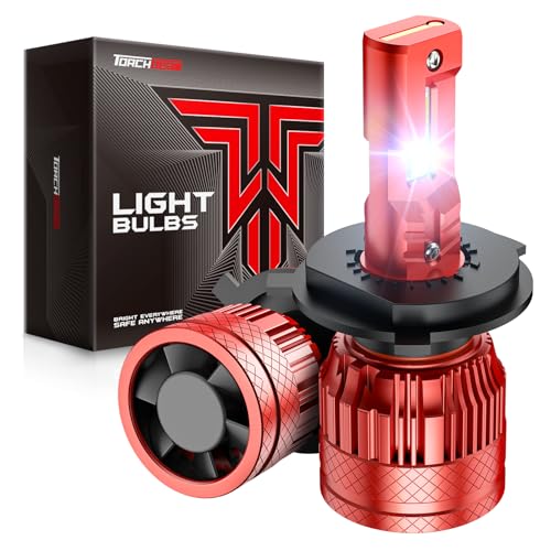 Image of Torchbeam 2026 H4 LED Bulbs 72000LM 6500K White Light, Dual-Beam Technology 2 Pcs