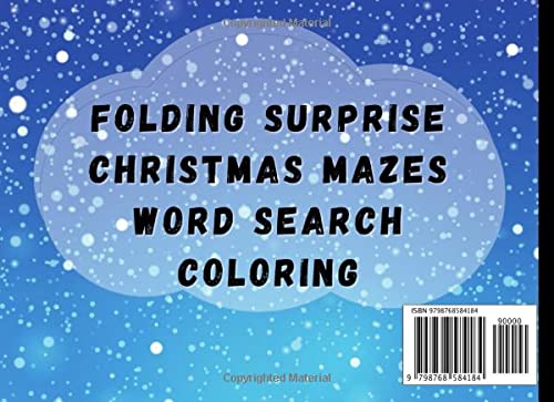 Awesome Christmas Activity Book And Coloring For Kids Ages 8-12: Stocking Stuffers For Kids: Christmas Mazes, Word Search Puzzles, Amazing Folding Surprise. Christmas Gifts 2021 image 3