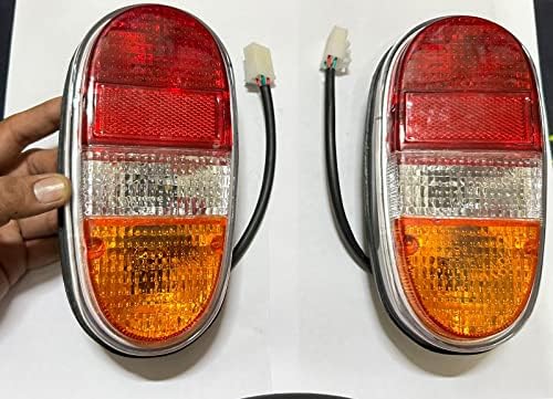 AUTO MT 2PC Hindustan Ambassador Rear Tail Lamp Light BRAKE LIGHT Ambassador (LH+RH) for Hindustan Ambassador