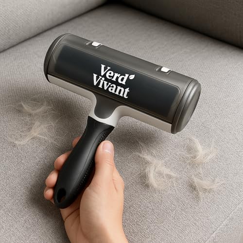 Tierhaarentferner für Sofa, Kleidung & Bett – Wiederverwendbare Fusselrolle ohne Kleber – Haustierhaare von Katze & Hund schnell entfernen – Ergonomisch & nachhaltig