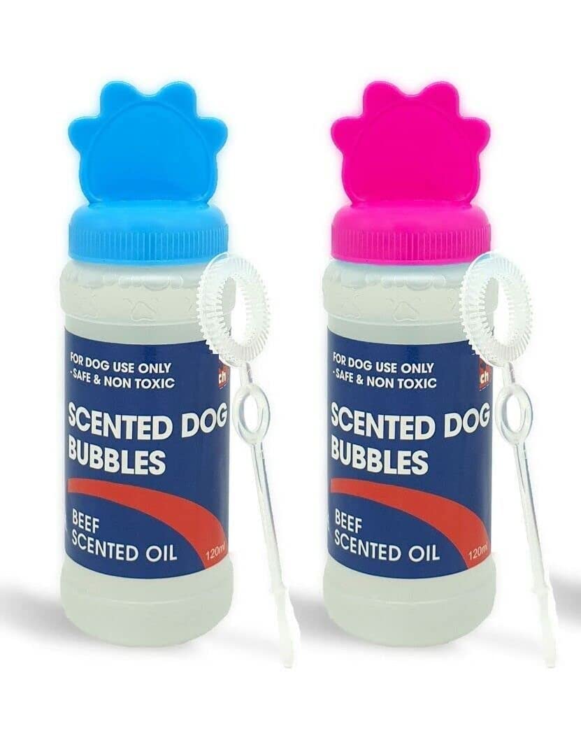Peanut Butter Flavoured Scented Bubbles For Dogs, Puppy Dog Pack of 1