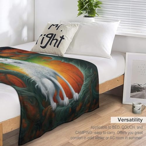 Manta de picnic con diseño de zorro para tardes de sofa y acampadas al aire libre 7