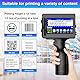 HXUANJET HX127 Tragbarer Handdrucker, Tragbarer Tintenstrahldrucker mit 4,3-Zoll-Touchscreen für Logo/Bild/Produktionsdatum/Zahlen/Los/QR/Barcode