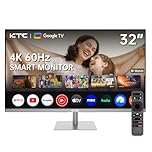 Smart Monitor 32 Inch with Smart TV System | UHD 4K@60Hz | Bluetooth, WiFi, Speaker, KVM | Voice Remote | HDR10 | HDMI 2.1, DP 1.4, PD 65W USB C (DP), USB-A x 4