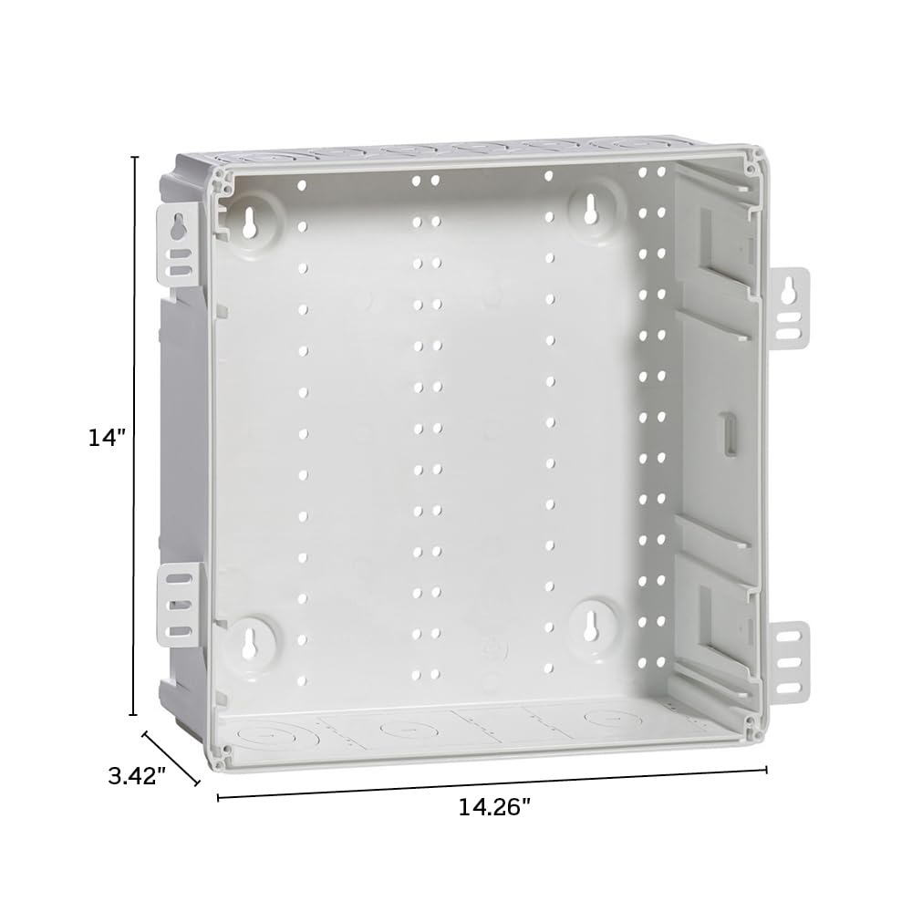 Leviton 49605-14E 14" Wireless Structured Media Center, nur Gehäuse, weiß