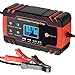 Caricabatteria da Auto, Carica Batterie per Auto,12V / 24V 8A Multi Protezioni Caricabatteria e Mantenitore,Intelligente Schermo LED Caricabatteria Completamente Automatico per Auto, Moto,Barche.