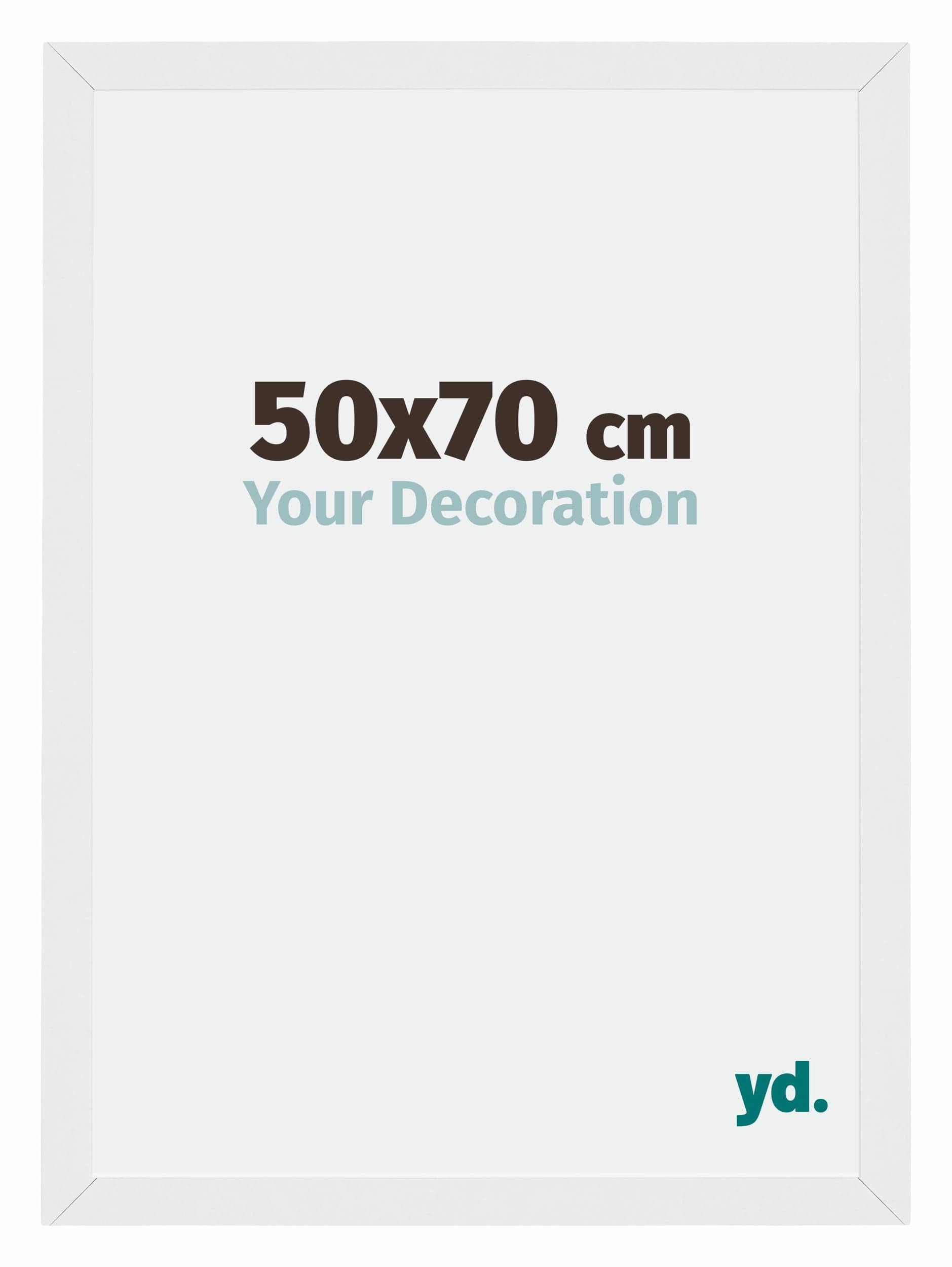 Your Decoration - Puzzle frame 50x70 - White High Gloss - Puzzle frame 500-1000 Pieces - MDF Photoframe - Mura