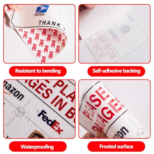 please leave packages and deliveries here signself-adhesive weatherproof and anti-fading delivery signs for packages please place packages in box for homeofficeshopbox doorsmall