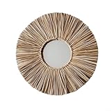 [Pour n'importe quelle pièce] La couleur neutre et le design minimaliste font de ce miroir un excellent ajout à divers paramètres tels que les chambres, les salles de bains et les salles à manger, apportant chaleur et style.
