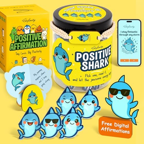 Stofinity Emotional Support Shark Gifts For Women - Positive Affi...