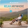 Ostrich the Original 3N1 Lightweight Beach Reclining Lounge Chair with Footrest, Outdoor Furniture for Patio, Balcony, Backyard, or Porch, Blue