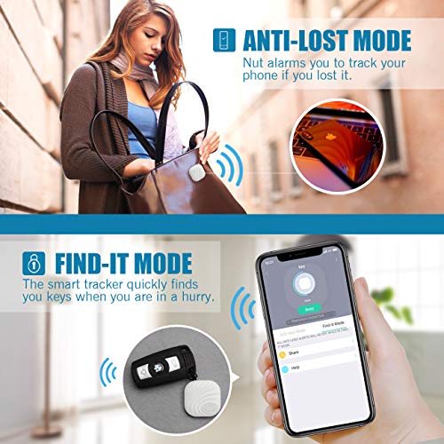 Nutale Nut3 Key Finder Locator (Pack of 4) – Smart Bluetooth Item Tracker & Finder Device for Wallet, Phone, Dogs, Cats - Anti-Lost Bidirectional Alarm Reminder - Replaceable Battery - Multicolor - Thumbnail 5