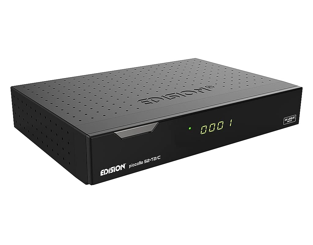 Edision argus piccollo 3in1 plus CI HD Triple Receiver(DVB-S2, DVB-C, DVB-T) schwarz