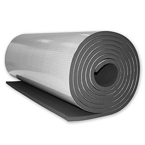 Preisvergleich Produktbild Energiespar Isoliermatte zur Wärmedämmung von Rolladenkästen, selbstklebend, gute Schallschutzeigenschaften, Maße: 6 m x 1 m x 19 mm, von EVEROXX®