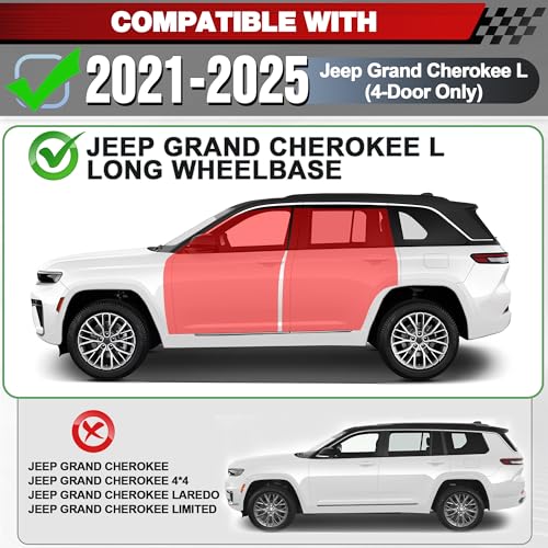 Estribos para Grand Cherokee L Long Wheelbase 2021-2026 miniatura 2