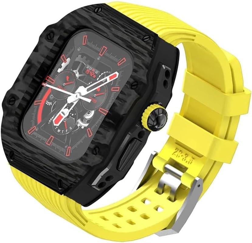 Bracelet de montre caoutchouc Apple Watch Ultra 49 mm kit luxe iWatch 9 8 7