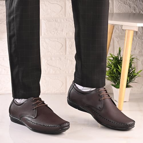 Image of Centrino Formal Shoe for Men | Cushioned Insole for Better Comfort | Stylish Lace-Up for Boys | Perfect for Office Wear & Formal Dress (9786)
