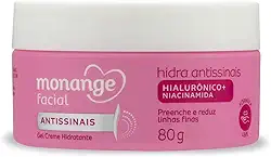 Monange Hidratante Facial Hidra Antissinais com Ácido Hialurônico e Niacinamida 80g