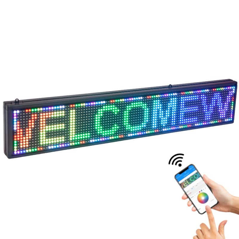 TECNOLUX EURO RÓTULO LED ELECTRÓNICO Aluminio Pantalla Letras RGB 100 CM X 20 CM X 5 CM