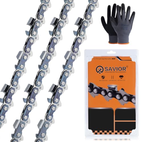 Savior 3Pack 20 Inch Chainsaw Chain 3/8' Pitch...