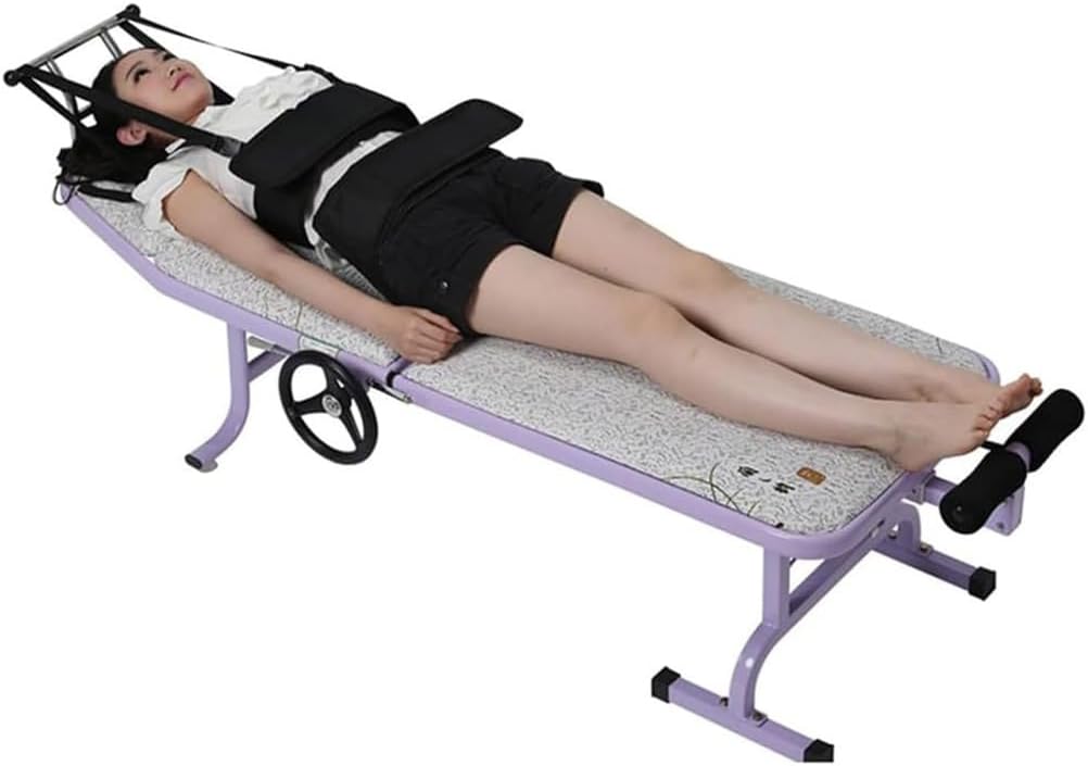 Home-Use Foldable Portable Lumbar Traction Bed; Cervical and Lumbar Traction Bed/Human Traction Device; Foldable Cervical Traction Chair