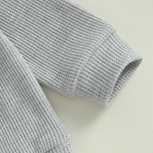 image for Lesimsam Toddler Baby Boy Valentines Outfit Letter Embroidery Long Sle