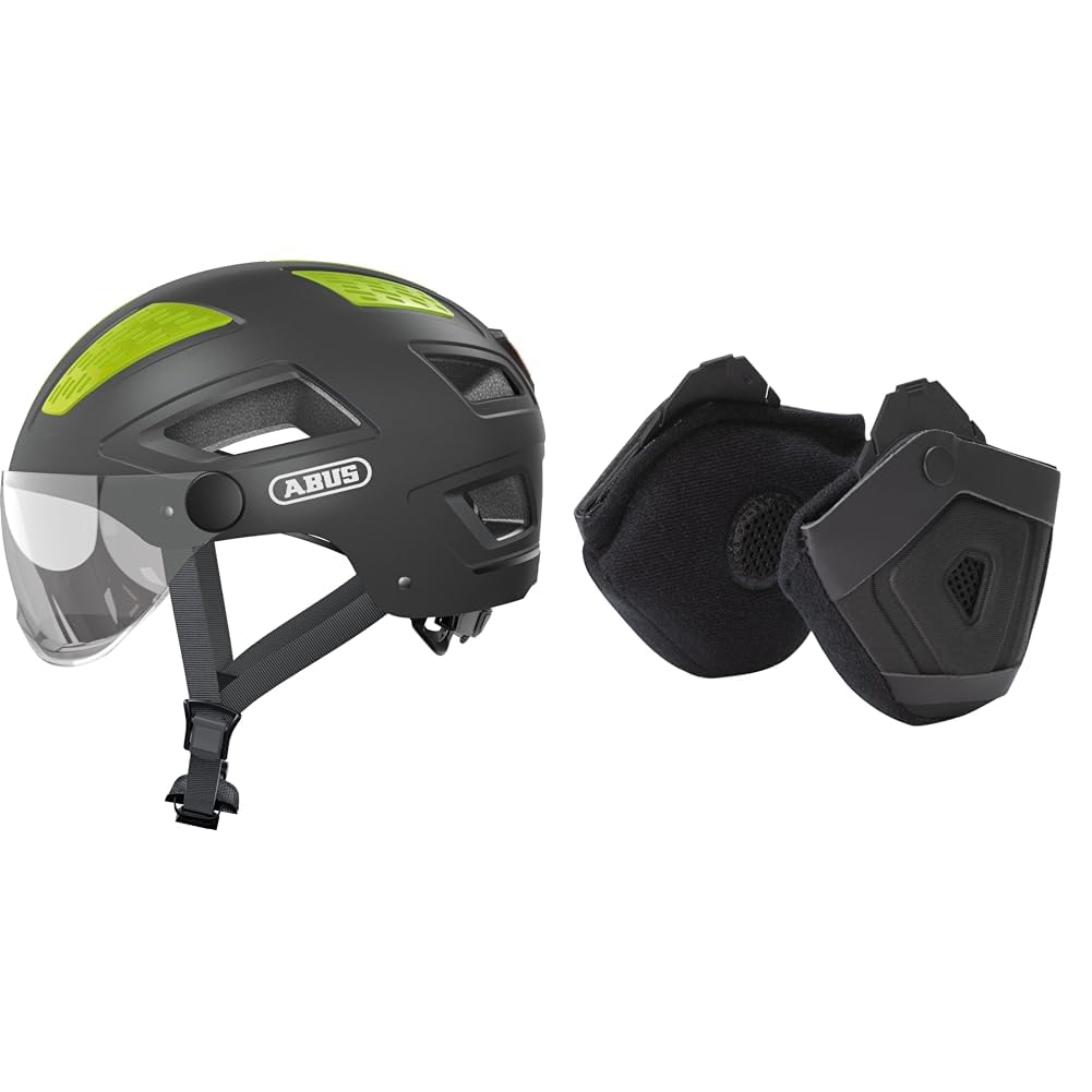 ABUS Stadthelm Hyban 2.0 ACE & Ohrenschützer - Pedelec 2.0 Earpads - ansteckbar an den Fahrradhelm