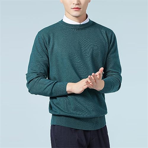 Ownwfeat Men Cashmere Sweater Pullover O-Neck Knitted Sweaters2