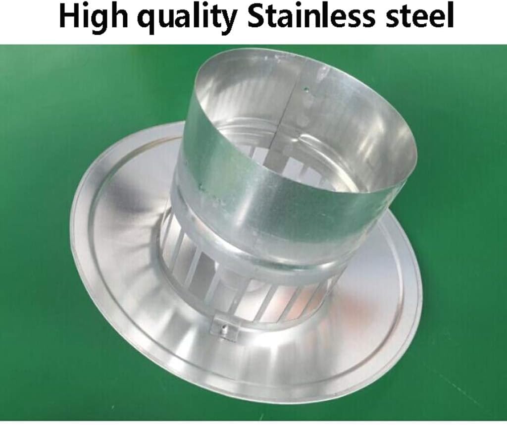 Protezione Anti-Uccelli per Camino, Cappello per Camino in Acciaio Inox, Tappo di Copertura per Tubo di Scarico fumi, Tappo di sfiato, Cappello Antipioggia e Neve (Dimensioni: 200