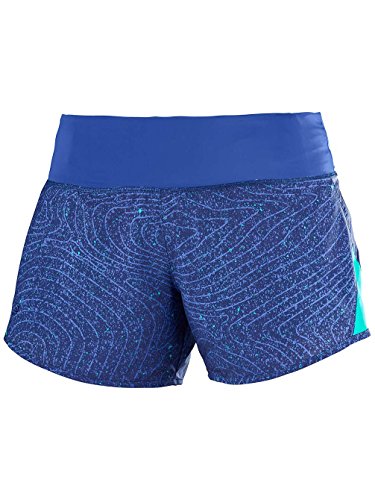 Salomon Elevate 2 in1 Short w Pantalon Court, Femme, Bleu – (Medieval Blue/Sodalite Blue/Dynasty)