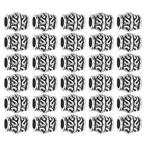 Dreadlocks-Perlen, 30 Stück Bartperlen, Exquisit Zum Flechten von Armbändern