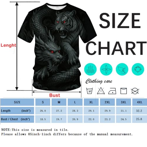 Blissboy Funny Animal Graphic T-Shirt Novelty Short Sleeve Crewneck Shirt
