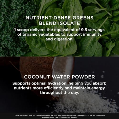 The Genius Brand Daily Superfood Greens - Organic Plant-Based Powder - Pineapple Flavor - Whole Food Blend with Greens, Fruits & Veggies - 30 Serving - Thumbnail 4