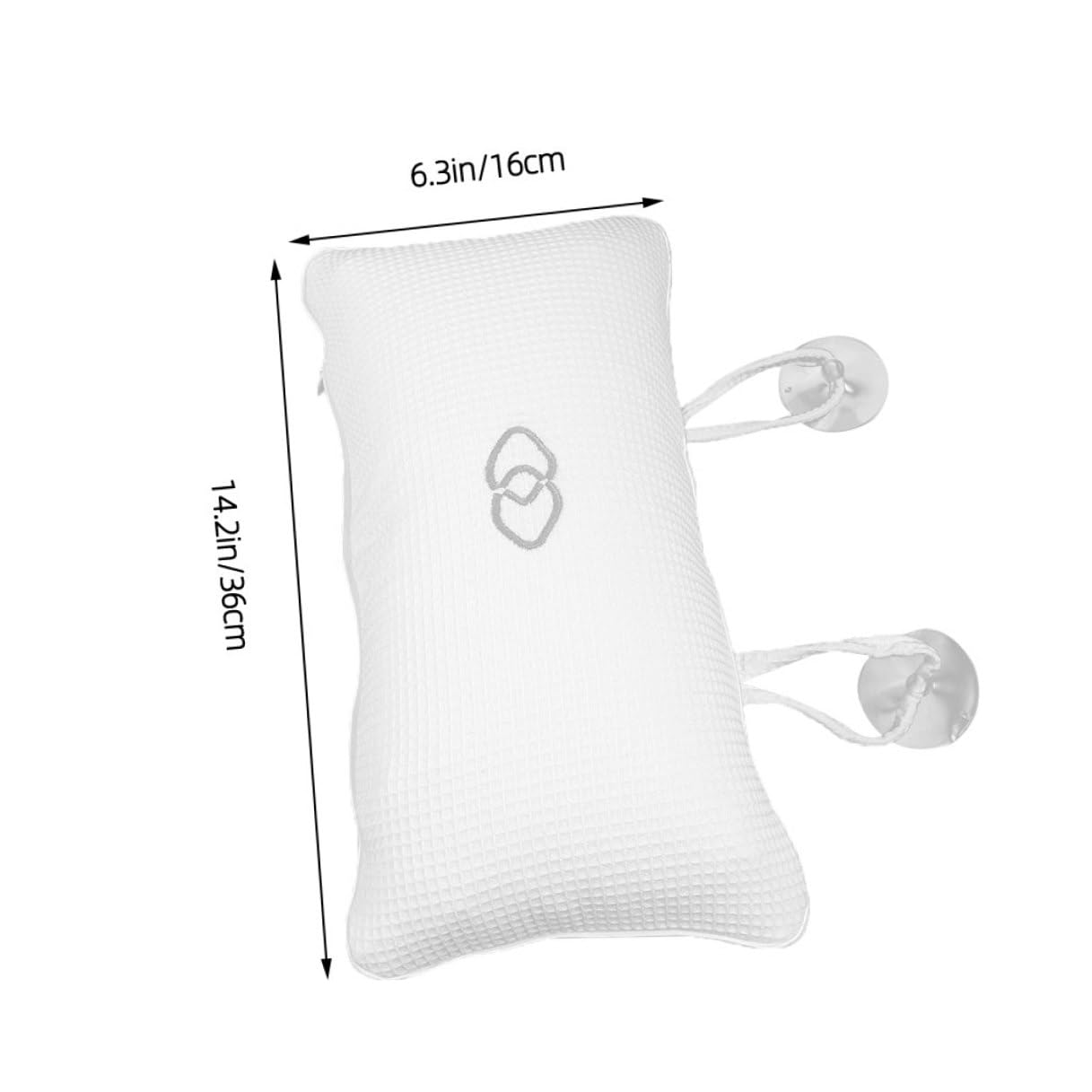 HEMOTON 3 pezzi Cuscini da Vasca Gonfiabili Antiscivolo con Ventose Resistenti Poggiatesta Ergonomico per Collo e Testa Cuscini da Bagno per Relax in Vasca Spa e Hotel Design Bianco