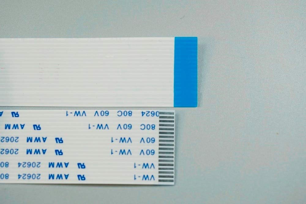 Davitu 100pcs Flexible Flat Cable FFC 18 PIN 1.0 mm pitch same ends Length 60 70 80 100 120 150 200 250 300 400 450 500 600 700mm - (Color: 550mm length)