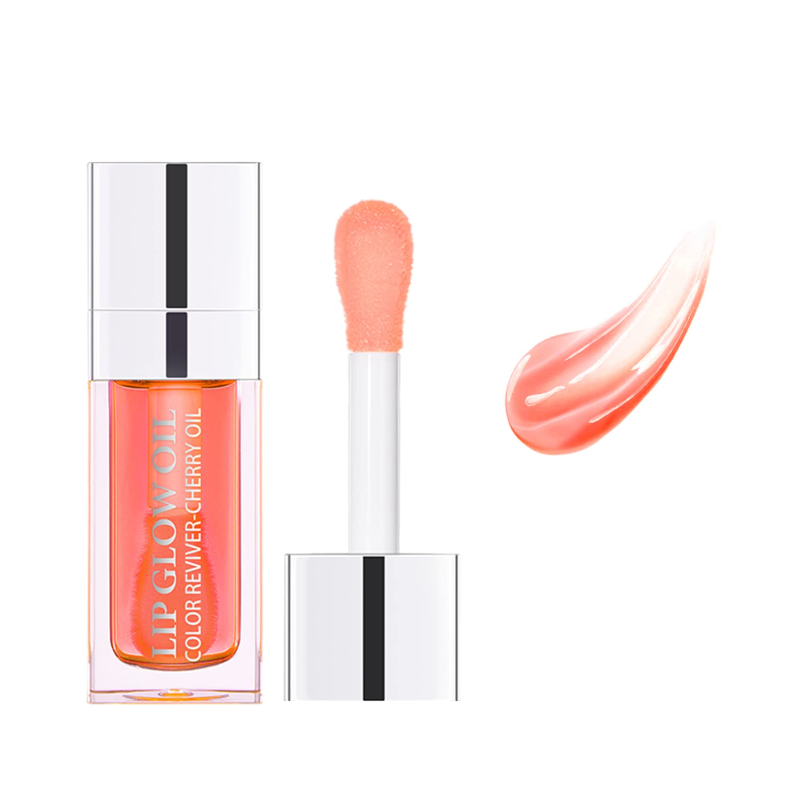 Hydrating Lip Glow Oil Long Lasting Plumping Lip Gloss,Lip Care Transparent Toot Lip Oil, Long Lasting Nourishing Lip Glow Oil,Sexy Plump Lip Tinted(#1 Pink)