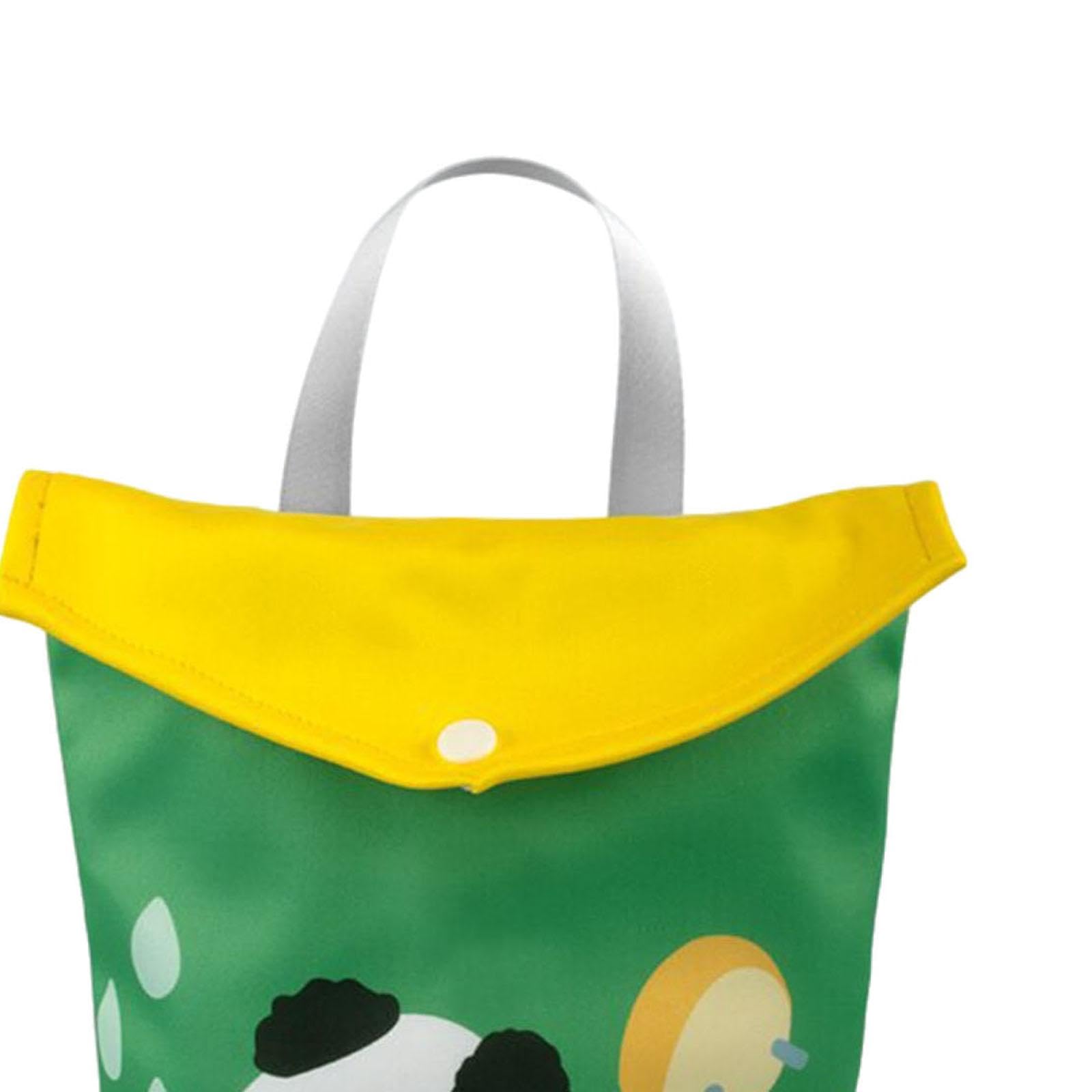SNAPPSY Baby Cloth Diaper Pouch Gym Bag Diaper Organizer Bag for Yoga Travel Outdoor Panda 20x25cm-image-32