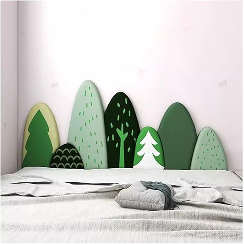 VesFy 3D Wall Panels Wall Decoration Headboard, 3D Wall Stickers Wall Padding, Anti Collision Self-Adhesive Wall Panel, for Children's Room Tatami