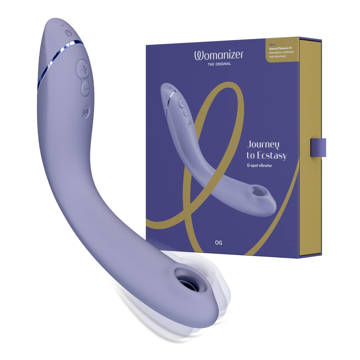 Womanizer OG Vibratore Stimolatore Punto G e Clitorideo | Giocattolo Succhia Clitoride Vibrante Donna Coppie | Impermeabile | Lilla
