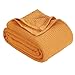 Tex Trend 100% Cotton Blankets Queen Size, Beige Color - Soft Premium Right Weight Breathable Cotton Thermal Blankets Waffle Weave Design - Provides Comfort and Warmth for Years