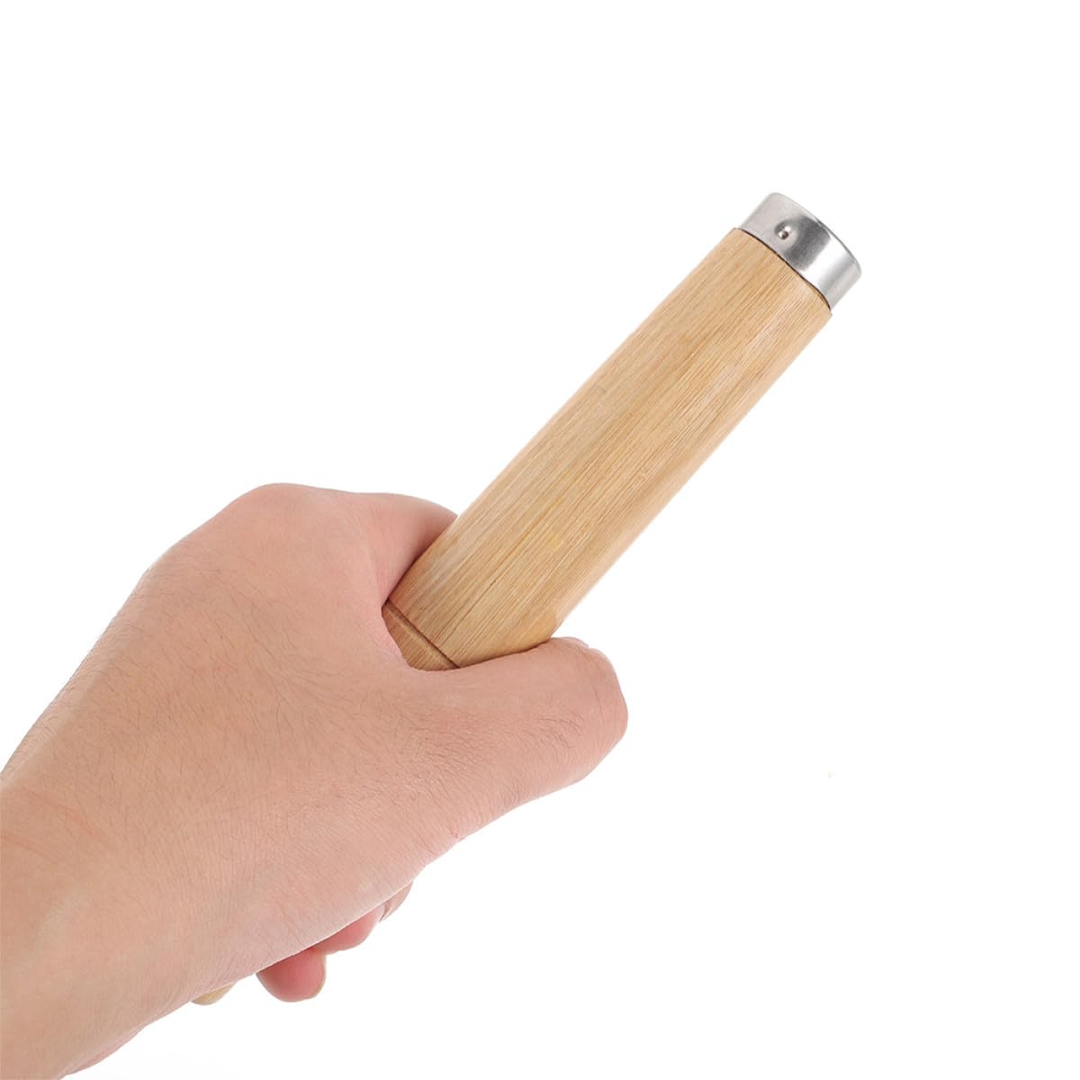 Manico Padella in Legno Massello 2 Pezzi Design Resistente al Calore Compatibile Universalmente per Pentole e Padelle in Cucina Domestica e Ristorante