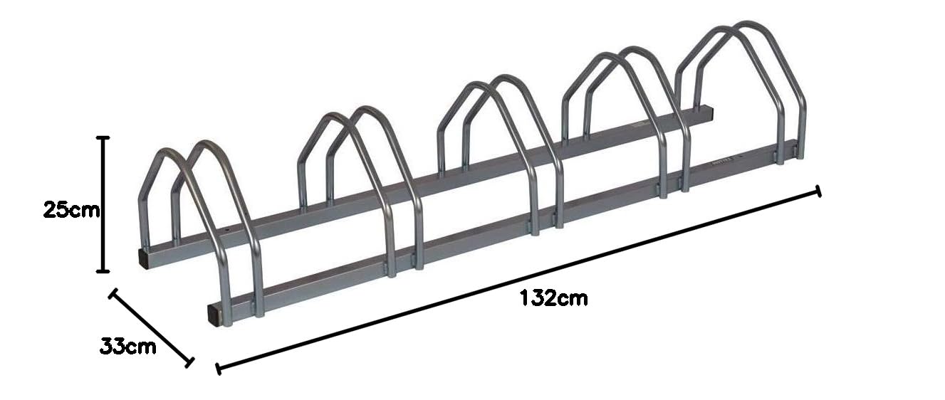 Mottez Râtelier pour 5 vélos