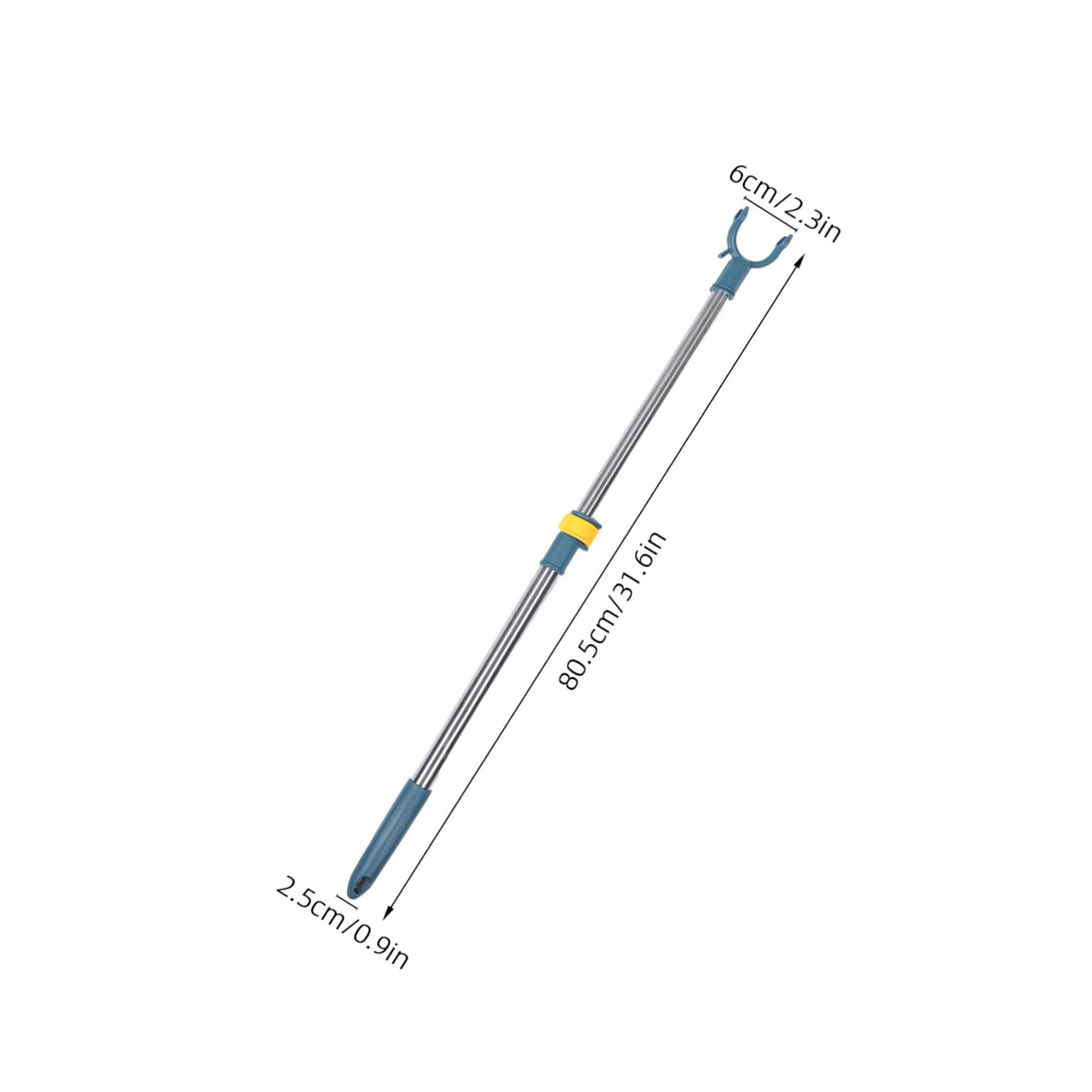 KOMBIUDA Stainless Steel Adjustable Closet Pole Telescopic Laundry Drying Rod for Garment Racks Locking Mechanism Clothesline for Home and Office Use