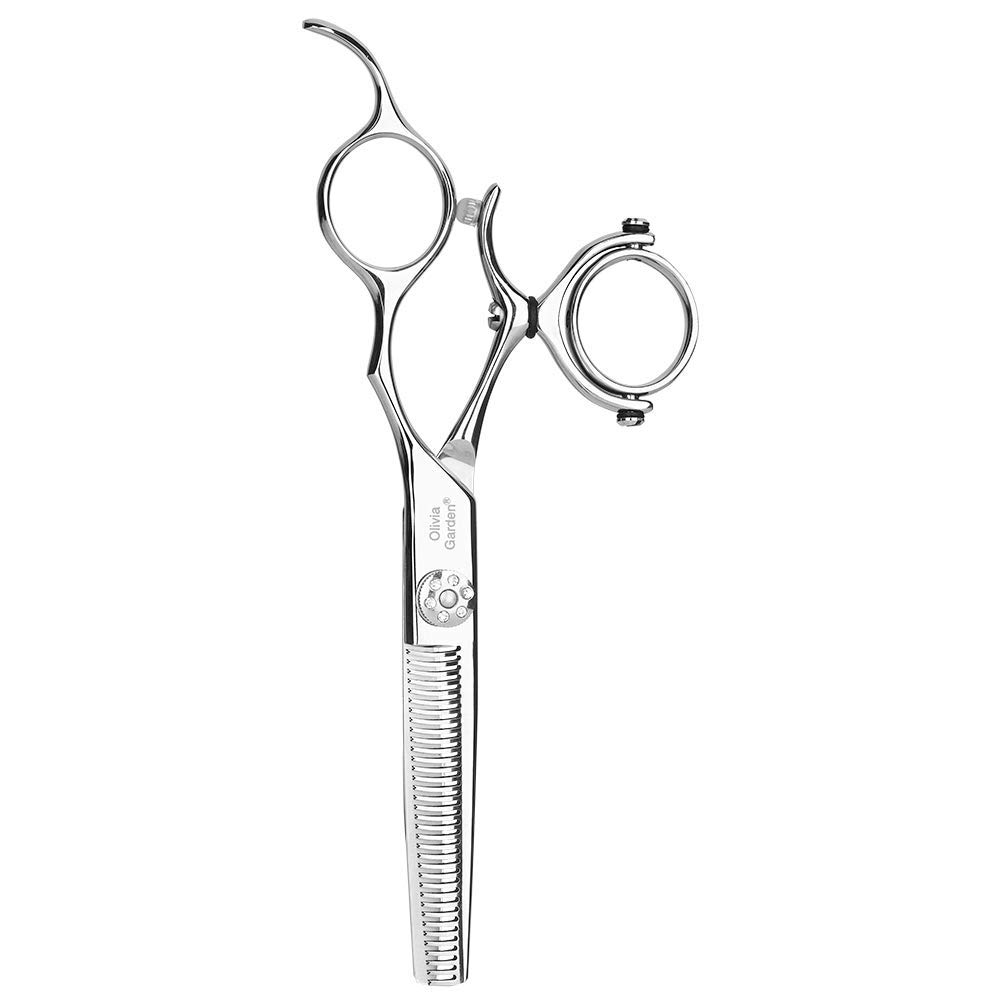 Olivia Garden SwivelCut - Tijera de entresacar para diestros, 35 dientes
