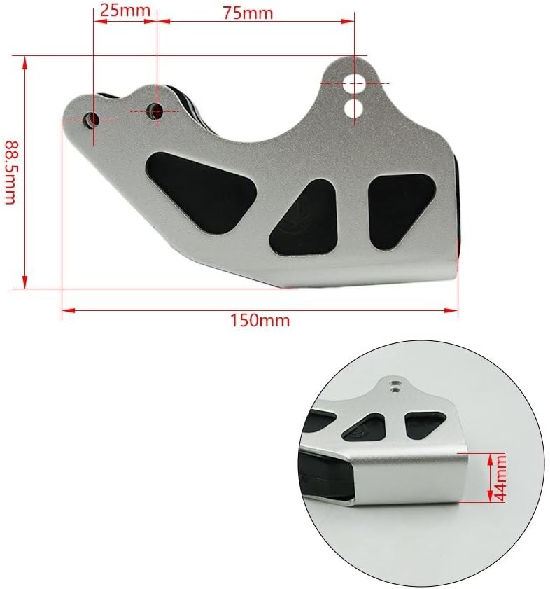 Motorcycle Lower Chain Guard Frame Cover Pad for Zongshen X6 X2 X2X Sprocket Chain Guide Guard