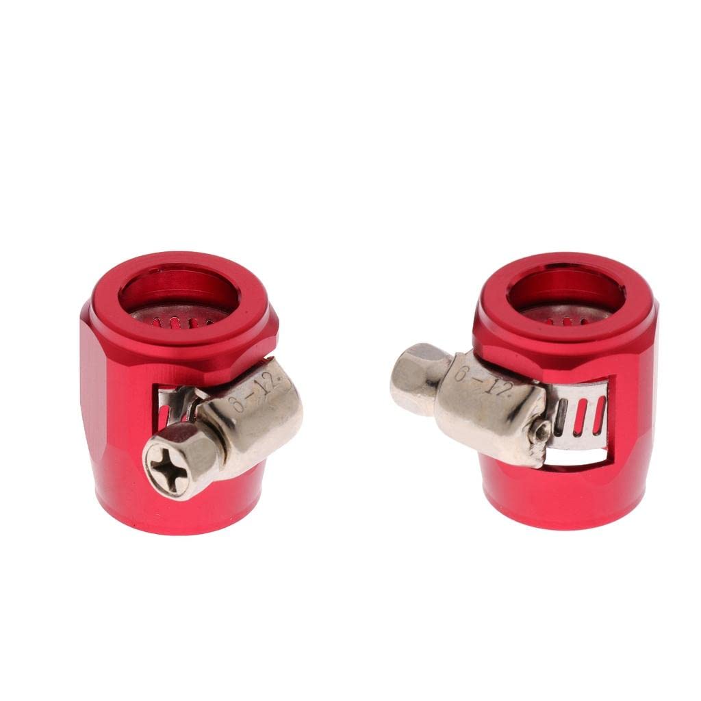Enakshi® 2X AN6 Car Fuel Oil Water Hose Pipe End Finisher Clamp Clip Aluminium Red|Parts & Accessories | Performance & Racing Parts | Auto Performance Parts | Fuel Systems | Other-image-17